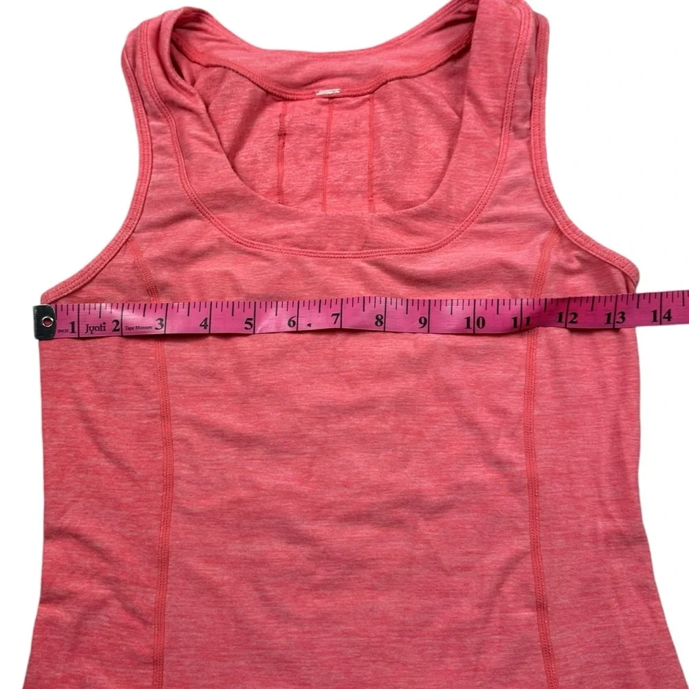 LULULEMON: Run Free Ruffle Back Tank in Watermelon Color -Size 6